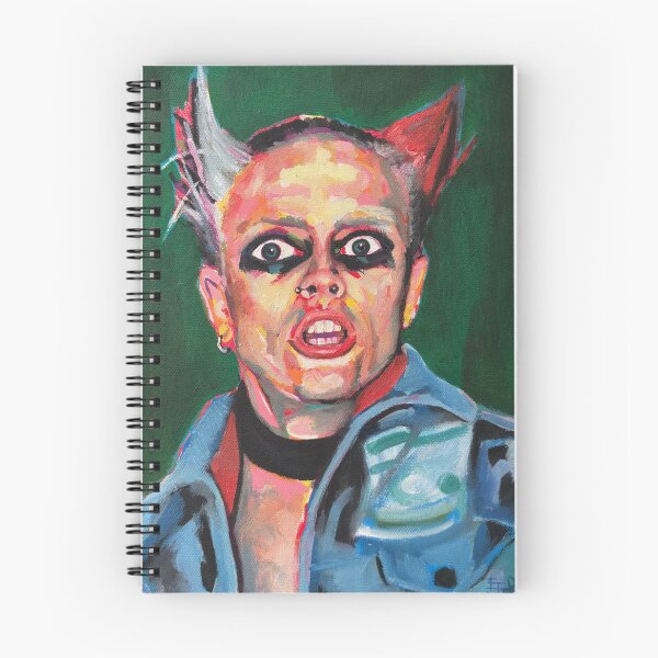Item preview, Keith Flint Prodigy Firestarter Oil Painting designed and sold by ejaggerportrait.