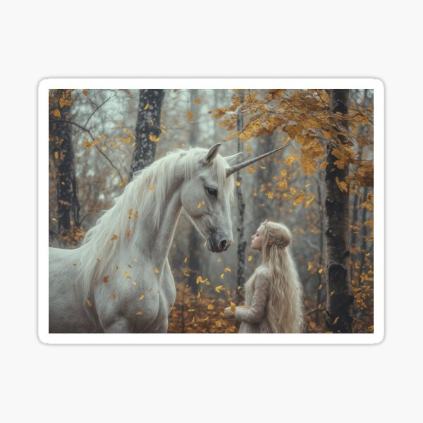 Whispers of the Enchanted Unicorn Sticker
