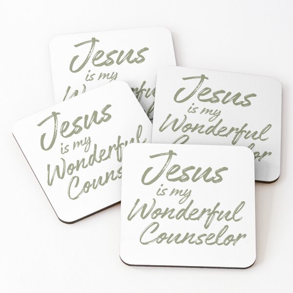 Item preview, Jesus Is My Wonderful Counselor | Isaiah 9:6 | Bible Verse Coffee | Faith-Based Christmas-Themed | Jesus Gifts designed and sold by InHisImageGifts.