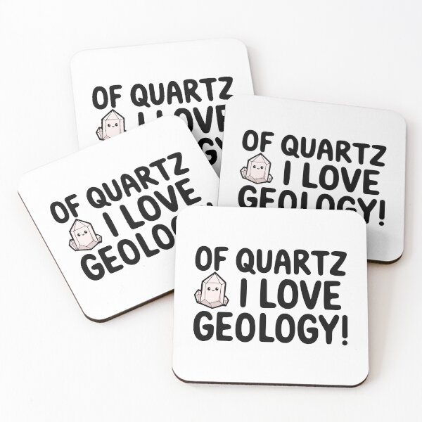 Item preview, Of Quartz I Love Geology! Cute Geologist Pun designed and sold by PMCreative.