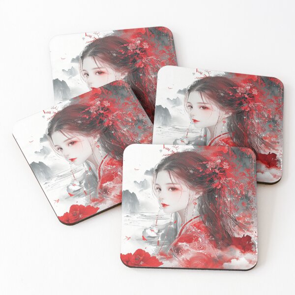 Item preview, Crimson Elegance: The Bloom of Serenity designed and sold by davidonstudio.