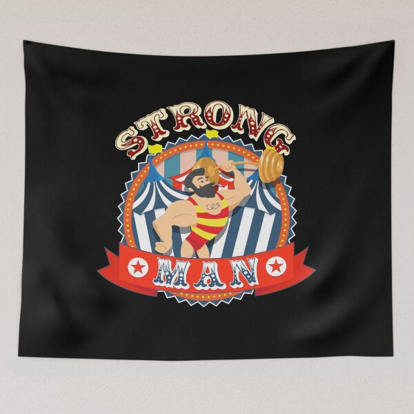 Item preview, Strong Man Circus Carnival Design designed and sold by PNGShop.