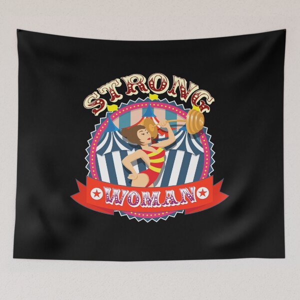 Item preview, Strong Woman Circus Carnival Design designed and sold by PNGShop.