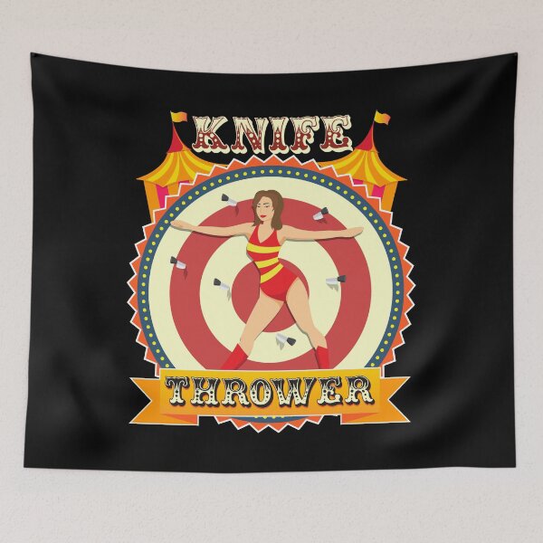 Item preview, Knife Thrower Circus Carnival Design designed and sold by PNGShop.