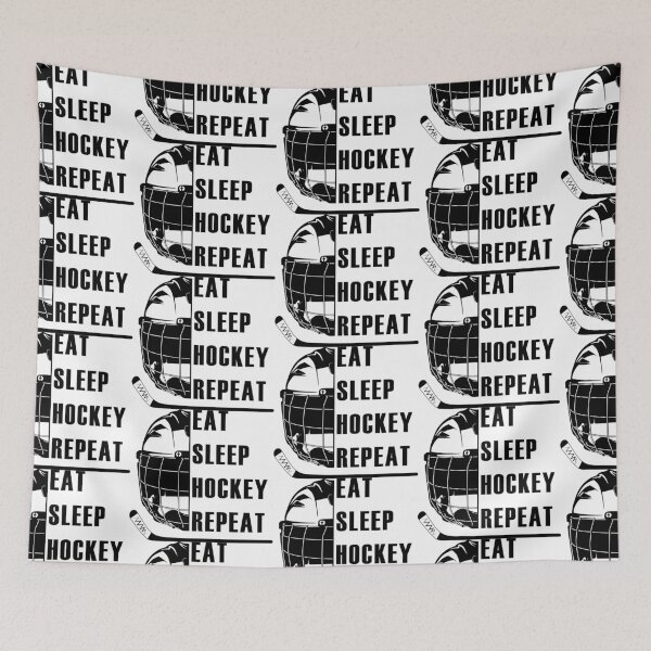 Item preview, eat sleep hockey repeat designed and sold by MYpngShop.