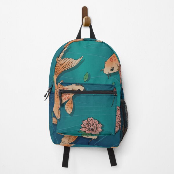 Item preview, Graceful Koi Fish in a Serene Pond with Lotus Flowers designed and sold by PinFlick.