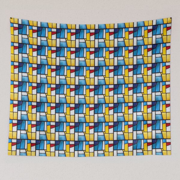 Item preview, Abstract Geometric Stained Glass designed and sold by DigitaICraft.
