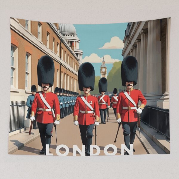 Item preview, The Queen's Guard in London designed and sold by GhumGham.
