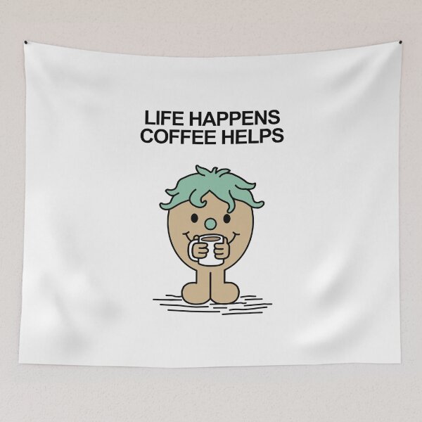 Item preview, Mr Men Life Happens Coffee Helps designed and sold by Scat the cat.