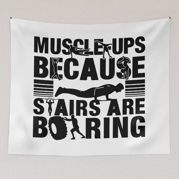 Item preview, Muscle Ups Fun Fitness |  Calisthenics Exercises I Fitness Workout designed and sold by BDLuck2021.