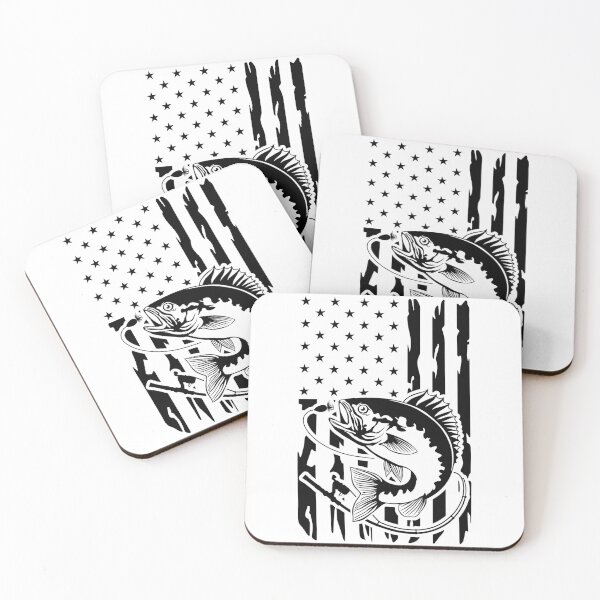 Item preview, bass fish US Flag 2 designed and sold by MYpngShop.