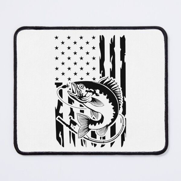Item preview, bass fish US Flag 2 designed and sold by MYpngShop.