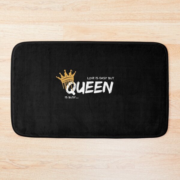 Item preview, LOVE IS EASY BUT QUEEN IS BUSY - WHITE PRINT designed and sold by TishCO.