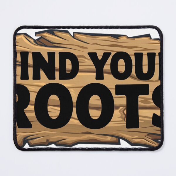 Item preview, Find Your Roots Text on Wooden Background for Heritage Exploration designed and sold by Creative88Art.