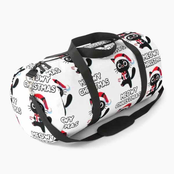 Item preview, Black Cat Christmas Santa Hat Funny Meowy Cats Lovers Matching Family  designed and sold by Creat-Des.