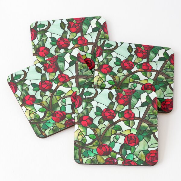 Item preview, Roses Stained Glass designed and sold by DigitaICraft.