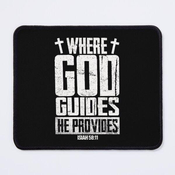 Item preview, Where God Guides He Provides Christianity Design designed and sold by PNGShop.