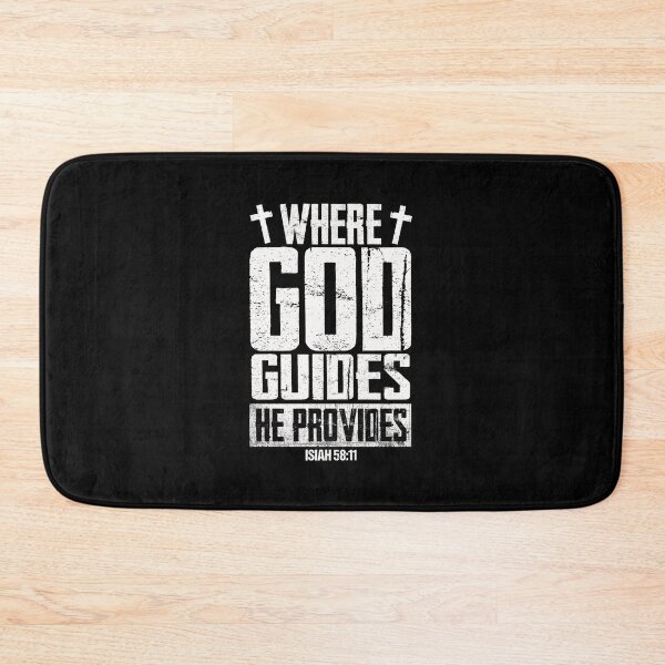 Item preview, Where God Guides He Provides Christianity Design designed and sold by PNGShop.