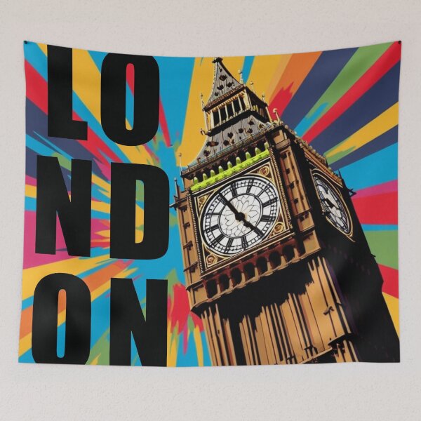 Item preview, Big Ben Pop Art designed and sold by GhumGham.