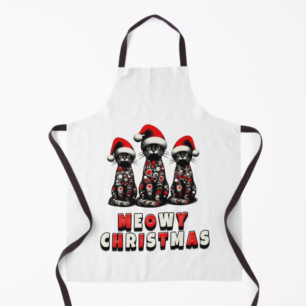 Item preview, Black Cat Christmas Santa Hat Funny Meowy Cats Lovers Matching Family designed and sold by Creat-Des.