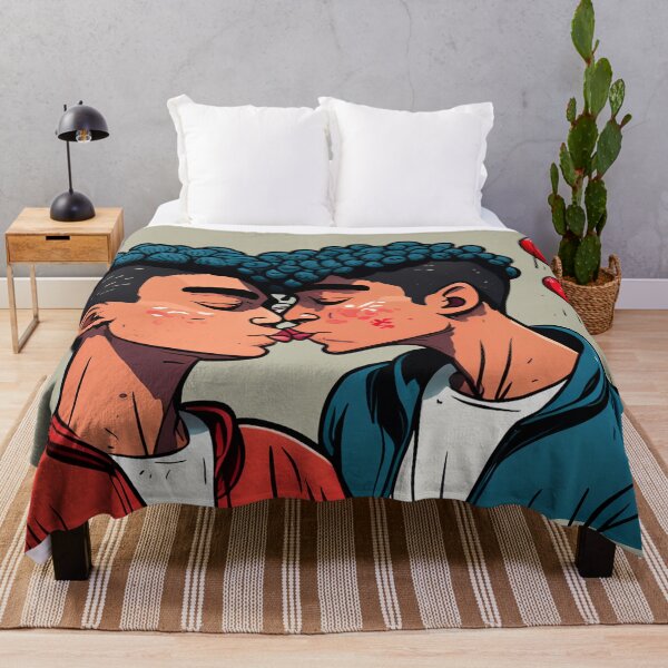 Item preview, Cartoon of two men kissing designed and sold by Photopat.