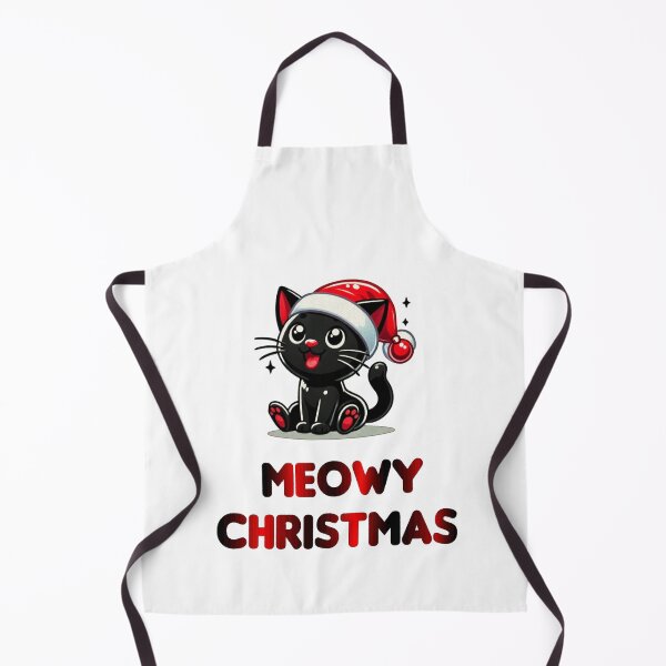 Item preview, Black Cat Christmas Santa Hat Funny Meowy Cats Lovers Matching Family designed and sold by Creat-Des.