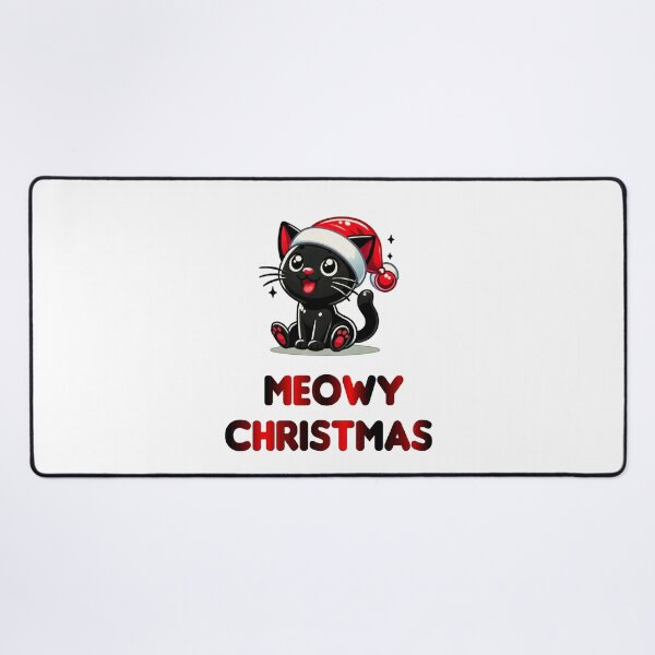 Item preview, Black Cat Christmas Santa Hat Funny Meowy Cats Lovers Matching Family designed and sold by Creat-Des.