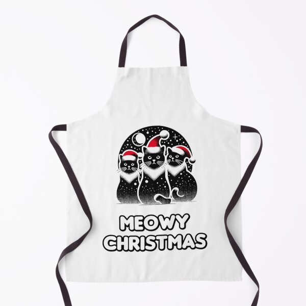 Item preview, Black Cat Christmas Santa Hat Funny Meowy Cats Lovers Matching Family designed and sold by Creat-Des.
