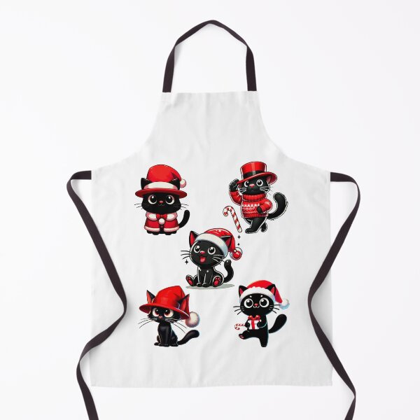 Item preview, Black Cat Christmas Santa Hat Funny Meowy Cats Lovers Matching Family designed and sold by Creat-Des.