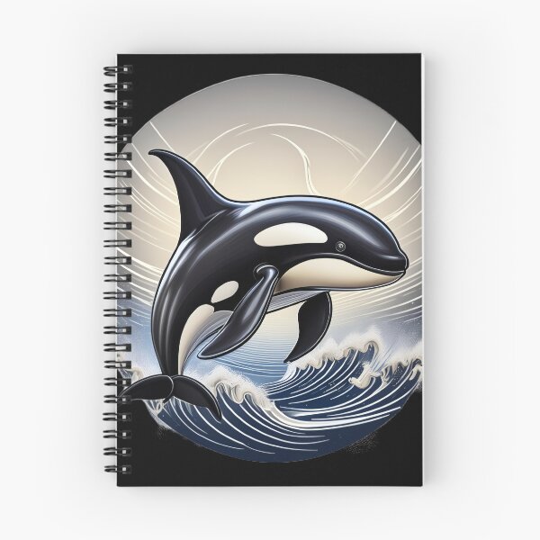 Item preview, Orca Whale Jumping Through Majestic Waters designed and sold by BeachBreezyVA.