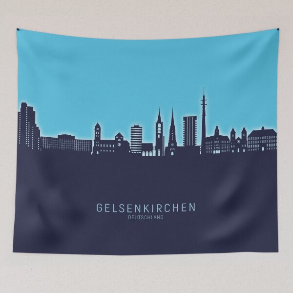 Item preview, Gelsenkirchen Germany Skyline designed and sold by ArtPrints.
