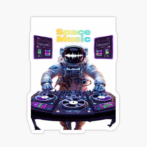 Vista previa del artículo con la obra «Música Espacial», diseñado y vendido por Shirtify2024.