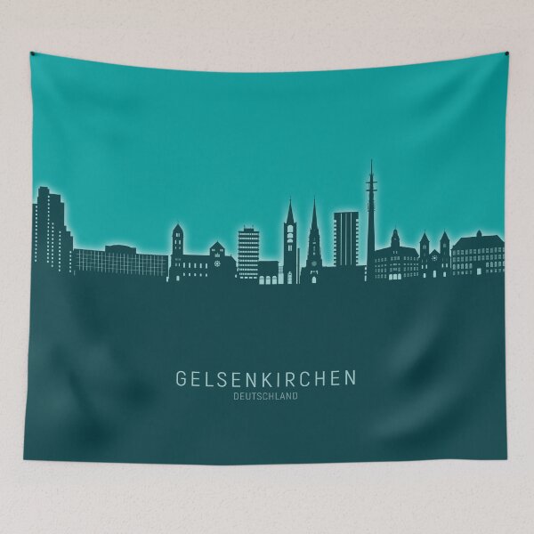 Item preview, Gelsenkirchen Germany Skyline designed and sold by ArtPrints.
