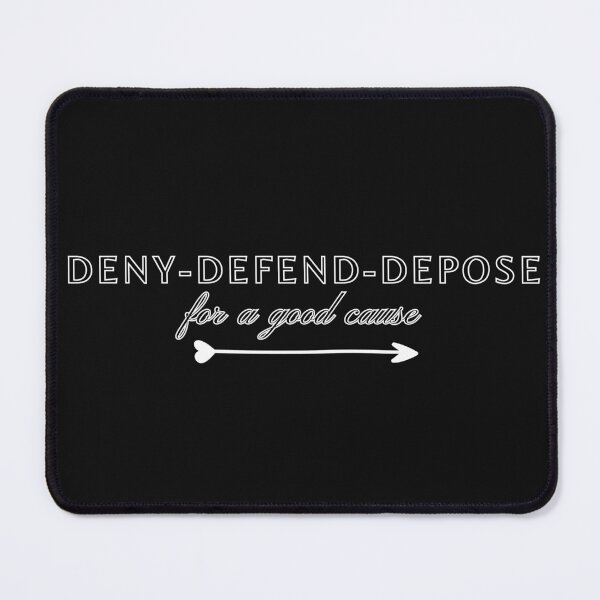 Item preview, Deny-Defend-Depose for a Good Cause - Heart Arrow Design designed and sold by whereisOlga_.
