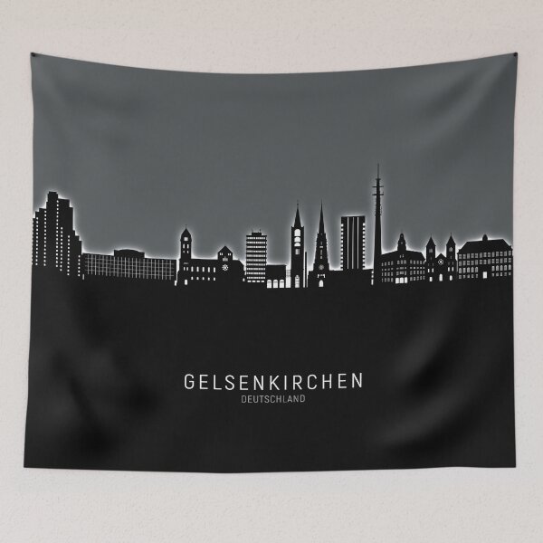 Item preview, Gelsenkirchen Germany Skyline designed and sold by ArtPrints.