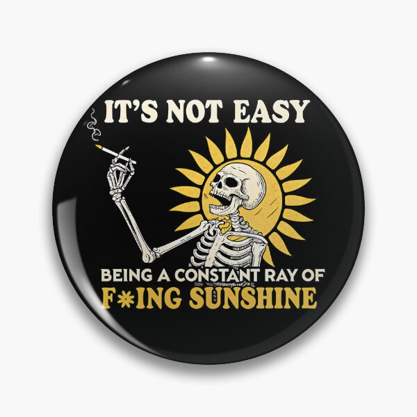 Item preview, Retro Skeleton – Sarcastic Sunshine Quote Art designed and sold by FocusedPatterns.