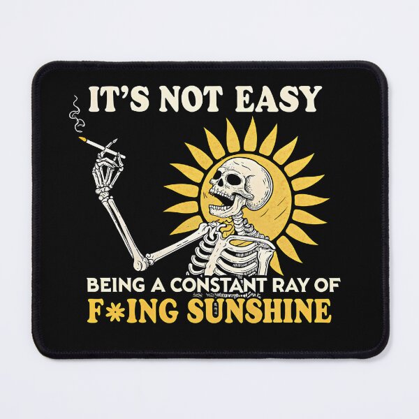 Item preview, Retro Skeleton – Sarcastic Sunshine Quote Art designed and sold by FocusedPatterns.