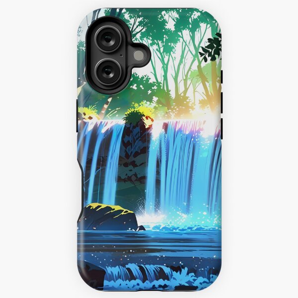 Artikel-Vorschau von Wasserfall im grünen Wald oder grünen Dschungel 4, designt und verkauft von AA-designstore.