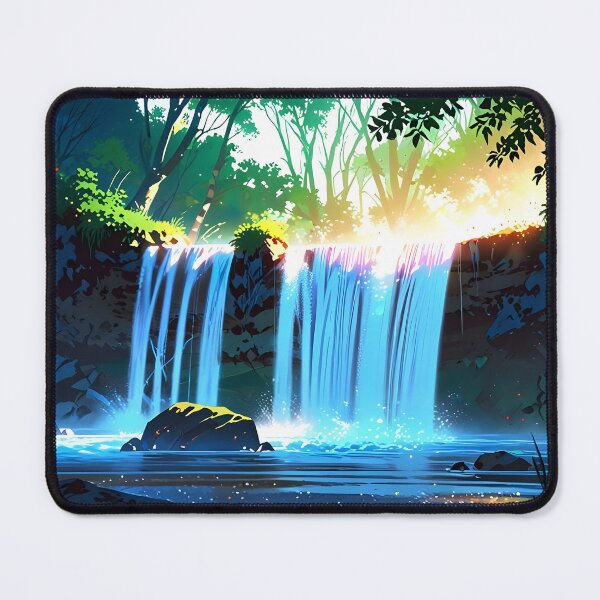 Item preview, waterfall in the green forest or green jungle 4 designed and sold by AA-designstore.