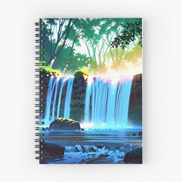 Item preview, waterfall in the green forest or green jungle 4 designed and sold by AA-designstore.