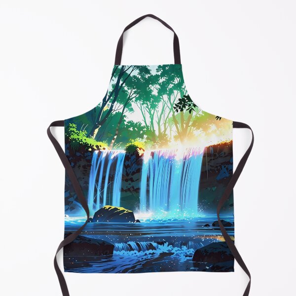 Item preview, waterfall in the green forest or green jungle 4 designed and sold by AA-designstore.