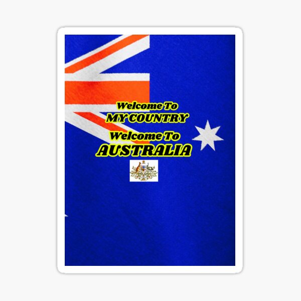 Papers Please Pegatina 'Don't Welcome To My Own Country' Australia - Vinilo, 220x50mm, Blanco Y Azul The Rolling Stones - Foto 4