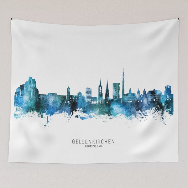 Item preview, Gelsenkirchen Germany Skyline designed and sold by ArtPrints.