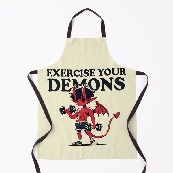 Item preview, Exercise Your Demons Funny Retro Vintage designed and sold by TomFrontierArt.