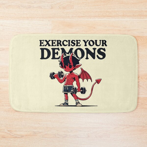 Item preview, Exercise Your Demons Funny Retro Vintage designed and sold by TomFrontierArt.