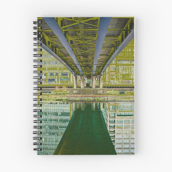 Item preview, Canary Wharf, Middle Dock, puente DLR designed and sold by CharlottePlaceArt.