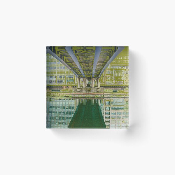 Item preview, Canary Wharf, Middle Dock, DLR bridge designed and sold by CharlottePlaceArt.