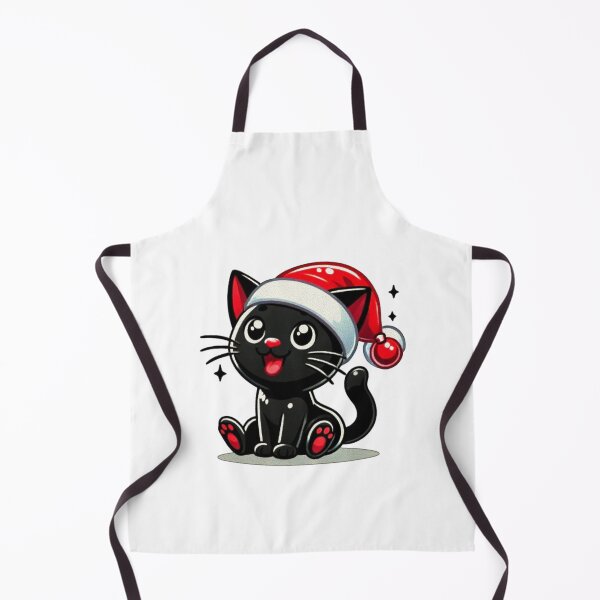 Item preview, Black Cat Christmas Santa Hat Funny Meowy Cats Lovers Matching Family designed and sold by Creat-Des.