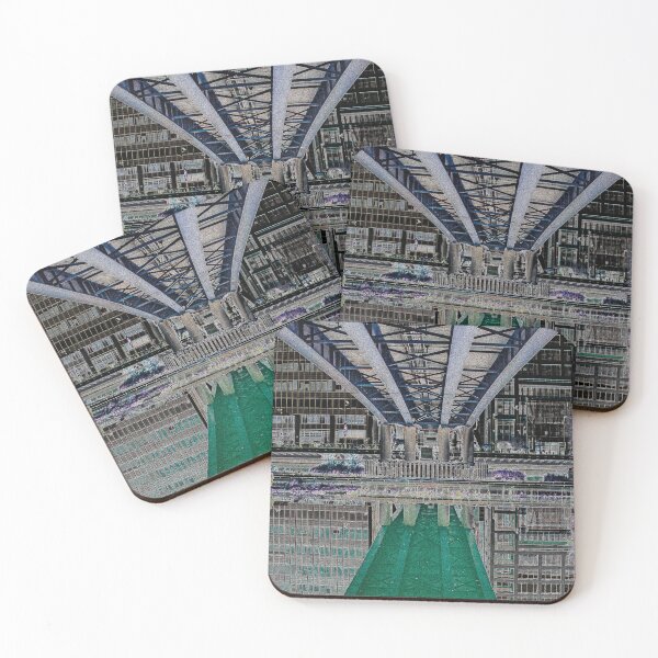 Item preview, Canary Wharf, Middle Dock, DLR bridge designed and sold by CharlottePlaceArt.