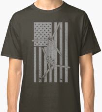 CH-47 Chinook Helicopter Vintage Flag Design Classic T-Shirt
